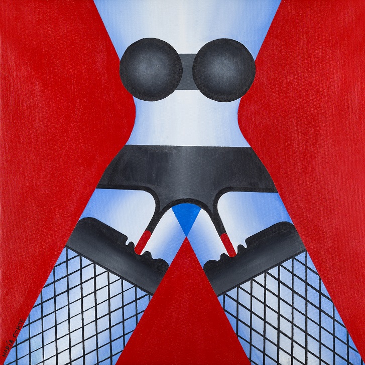 Maria Corte, Sátiros, 70 x 70 cm.
