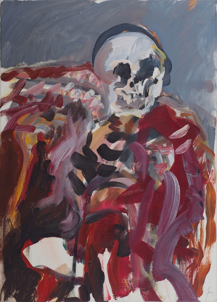 Herwig Zens, The Angel of Death, 70 x 50 cm, acrylic on canvas.
